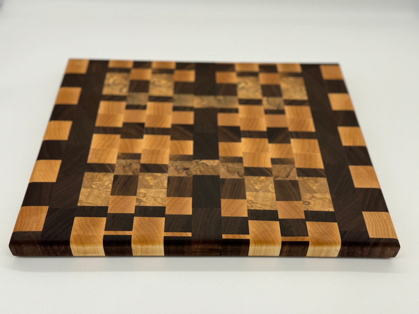 Walnut, Hard Maple, and Spalted Maple End Grain