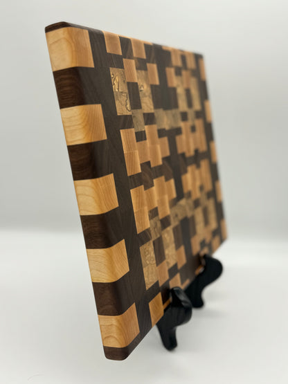 Walnut, Hard Maple, and Spalted Maple End Grain