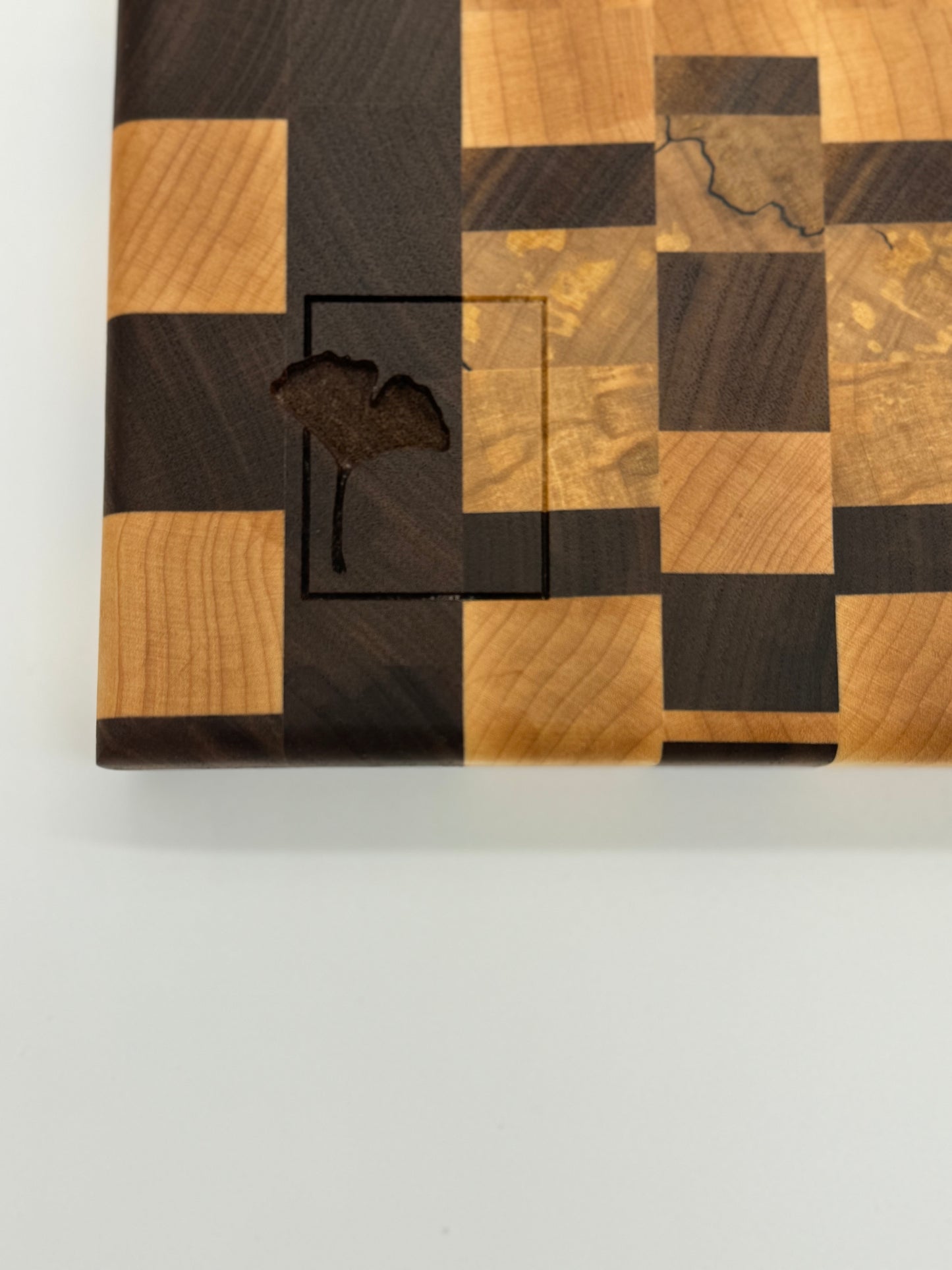 Walnut, Hard Maple, and Spalted Maple End Grain