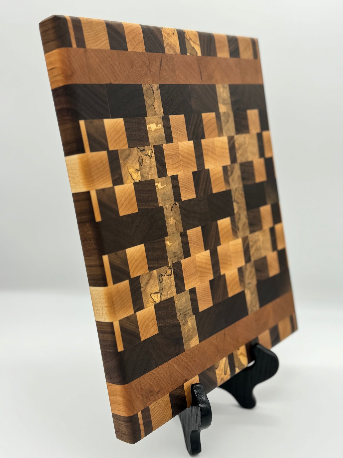 Walnut, Spalted Maple, and Cherry End Grain